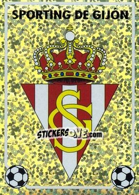 Cromo Escudo (Sporting De Gijón) - Liga Spagnola 1996-1997 - Panini