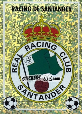 Sticker Escudo (Racing Santander) - Liga Spagnola 1996-1997 n. F - Panini