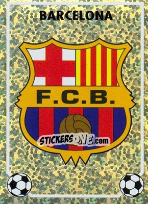 Sticker Escudo (F.C. Barcelona) - Liga Spagnola 1996-1997 n. J - Panini
