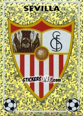 Sticker Escudo (Sevilla C.F.) - Liga Spagnola 1996-1997 n. Q - Panini