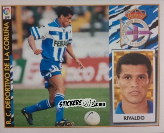Sticker Rivaldo - Liga Spagnola 1997-1998 n. 161 - Colecciones ESTE