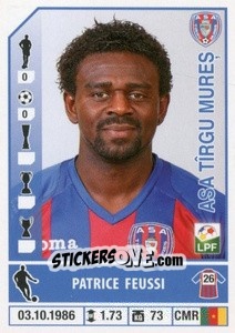 Figurina Patrice Feussi - Liga 1 Romania 2014-2015 n. 63 - Panini
