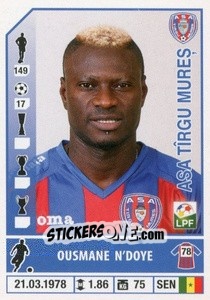Sticker Ousmane N'Doye - Liga 1 Romania 2014-2015 n. 69 - Panini