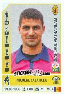 Sticker Nicolae Calancea - Liga 1 Romania 2014-2015 n. 105 - Panini