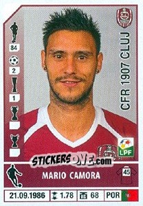 Figurina Mario Camora - Liga 1 Romania 2014-2015 n. 132 - Panini