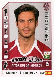 Sticker Aitor Rueda Monroy - Liga 1 Romania 2014-2015 n. 134 - Panini