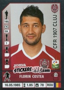 Sticker Florin Costea - Liga 1 Romania 2014-2015 n. 138 - Panini