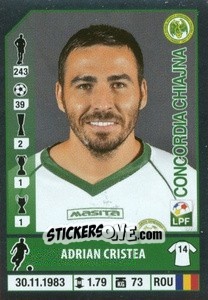 Cromo Adrian Cristea - Liga 1 Romania 2014-2015 n. 158 - Panini