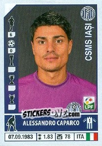 Sticker Alessandro Caparco - Liga 1 Romania 2014-2015 n. 171 - Panini