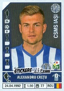 Figurina Alexandru Crețu - Liga 1 Romania 2014-2015 n. 172 - Panini
