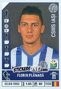 Figurina Florin Plămadă - Liga 1 Romania 2014-2015 n. 174 - Panini