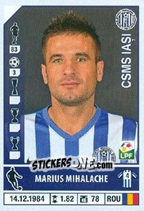 Figurina Marius Mihalache - Liga 1 Romania 2014-2015 n. 175 - Panini
