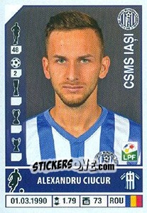 Figurina Alexandru Ciucur - Liga 1 Romania 2014-2015 n. 187 - Panini