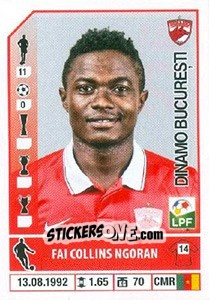 Sticker Fai Collins N'Goran - Liga 1 Romania 2014-2015 n. 216 - Panini