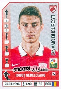 Figurina Ionuţ Nedelcearu - Liga 1 Romania 2014-2015 n. 218 - Panini