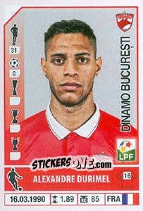 Figurina Alexandre Durimel - Liga 1 Romania 2014-2015 n. 223 - Panini