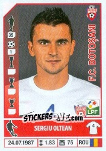 Figurina Sergiu Oltean - Liga 1 Romania 2014-2015 n. 245 - Panini
