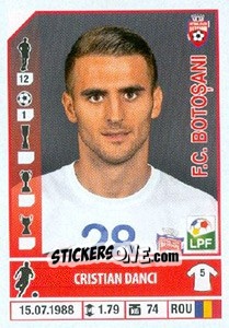 Figurina Cristian Danci - Liga 1 Romania 2014-2015 n. 246 - Panini