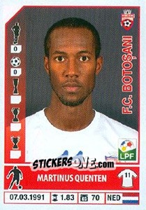Sticker Martinus Quenten - Liga 1 Romania 2014-2015 n. 255 - Panini