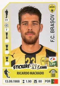 Figurina Ricardo Machado - Liga 1 Romania 2014-2015 n. 263 - Panini