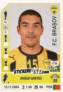 Sticker Diogo Santos - Liga 1 Romania 2014-2015 n. 266 - Panini