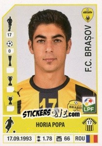 Figurina Horia Popa - Liga 1 Romania 2014-2015 n. 270 - Panini