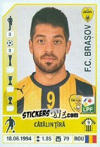 Figurina Cătălin Țîră - Liga 1 Romania 2014-2015 n. 275 - Panini