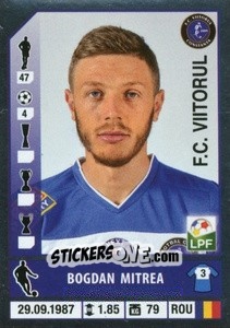 Sticker Bogdan Mitrea - Liga 1 Romania 2014-2015 n. 283 - Panini