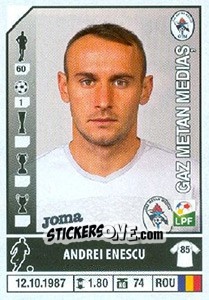 Figurina Andrei Enescu - Liga 1 Romania 2014-2015 n. 312 - Panini