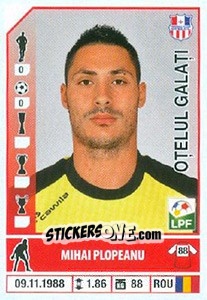 Figurina Mihai Plopeanu - Liga 1 Romania 2014-2015 n. 325 - Panini