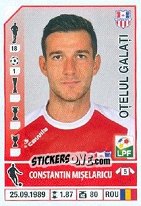 Figurina Constantin Mișelăricu - Liga 1 Romania 2014-2015 n. 328 - Panini