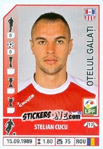 Figurina Stelian Cucu - Liga 1 Romania 2014-2015 n. 334 - Panini
