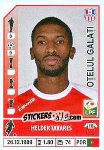 Sticker Hélder Tavares - Liga 1 Romania 2014-2015 n. 339 - Panini