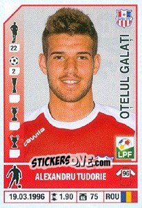 Sticker Alexandru Tudorie - Liga 1 Romania 2014-2015 n. 342 - Panini