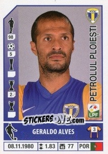 Figurina Geraldo Alves - Liga 1 Romania 2014-2015 n. 371 - Panini