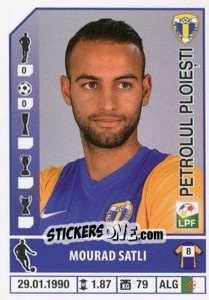 Figurina Mourad Satli - Liga 1 Romania 2014-2015 n. 375 - Panini