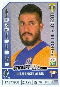 Figurina Juan Angel Albin - Liga 1 Romania 2014-2015 n. 377 - Panini