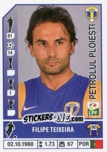 Sticker Filipe Teixeira - Liga 1 Romania 2014-2015 n. 379 - Panini