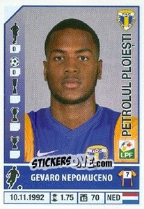 Figurina Gevard Nepomuceno - Liga 1 Romania 2014-2015 n. 383 - Panini