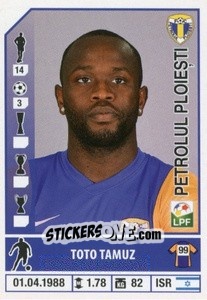 Figurina Toto Tamuz - Liga 1 Romania 2014-2015 n. 386 - Panini