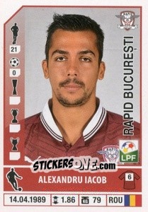 Figurina Alexandru Iacob - Liga 1 Romania 2014-2015 n. 392 - Panini