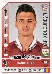 Figurina Daniel Lung - Liga 1 Romania 2014-2015 n. 393 - Panini