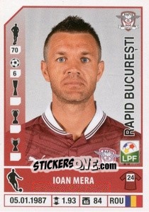 Figurina Ioan Mera - Liga 1 Romania 2014-2015 n. 394 - Panini