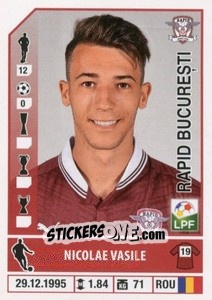 Figurina Nicolae Vasile - Liga 1 Romania 2014-2015 n. 396 - Panini