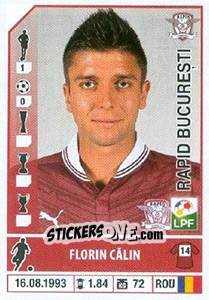 Figurina Florin Călin - Liga 1 Romania 2014-2015 n. 399 - Panini