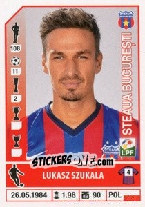 Sticker Lukasz Szukała - Liga 1 Romania 2014-2015 n. 415 - Panini
