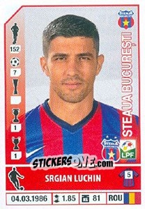 Figurina Srdjan Luchin - Liga 1 Romania 2014-2015 n. 416 - Panini