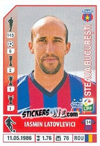 Sticker Iasmin Latovlevici - Liga 1 Romania 2014-2015 n. 418 - Panini