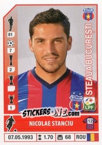 Sticker Nicolae Stanciu - Liga 1 Romania 2014-2015 n. 424 - Panini