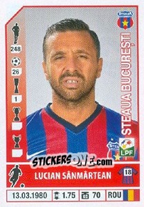 Sticker Lucian Sânmărtean - Liga 1 Romania 2014-2015 n. 425 - Panini